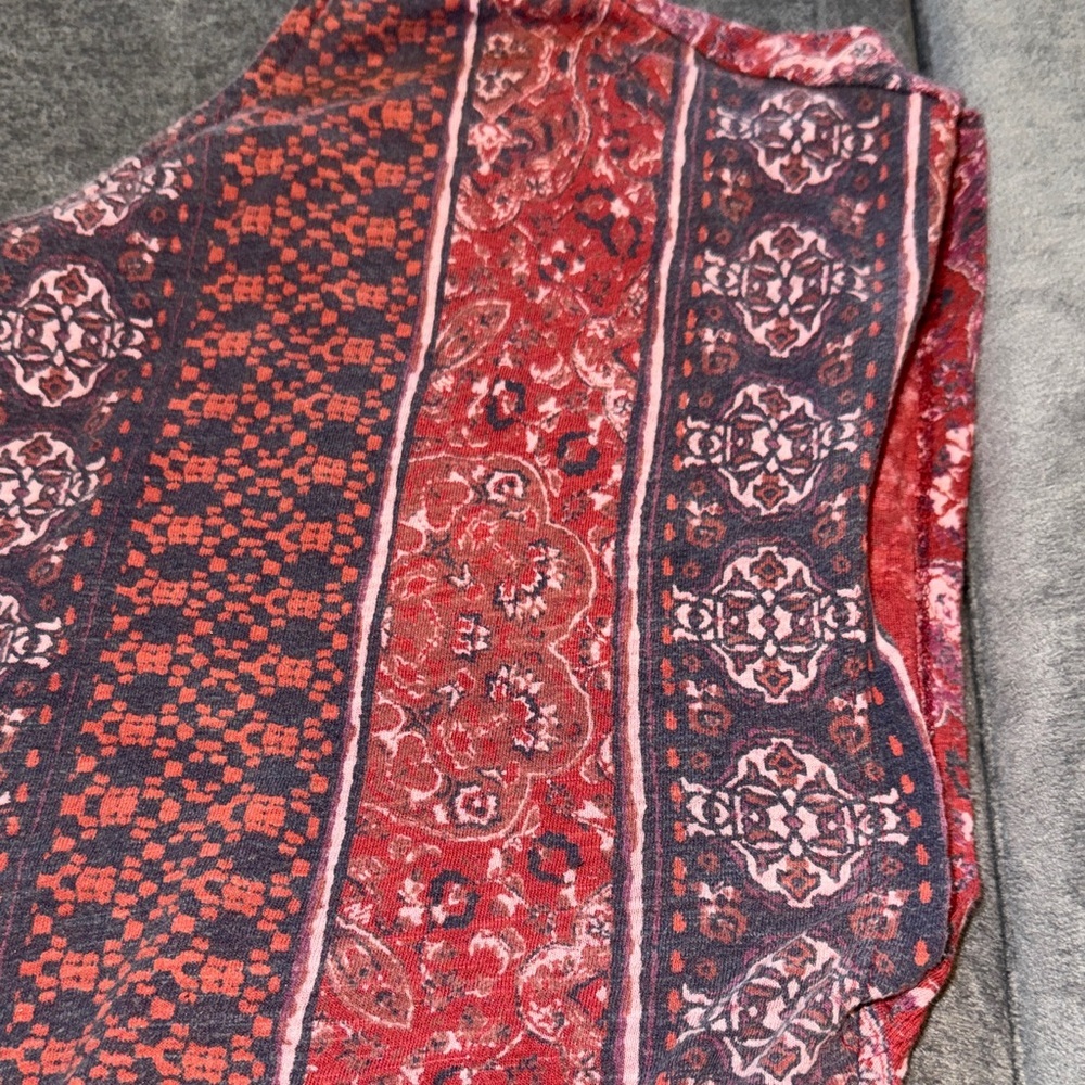 Lucky Brand- Women’s Red Boho Blouse Size Medium - Picture 7 of 14